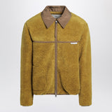 Ami Paris Acid green shearling bomber