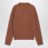 Ami Paris Hazelnut-coloured Ami De Coeur cardigan