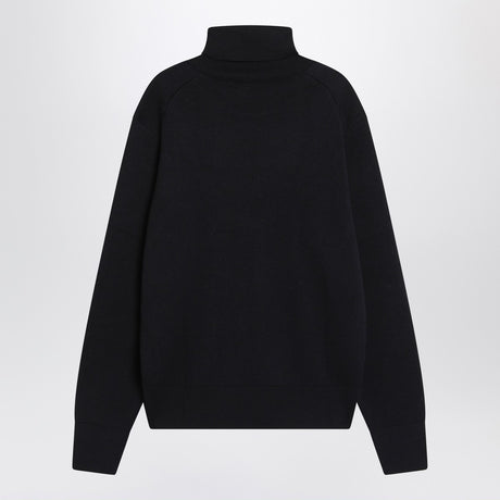 Ami Paris Navy blue turtleneck sweater Ami De Coeur