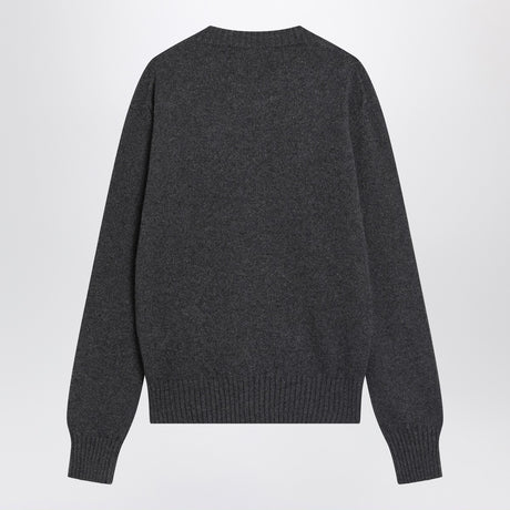 Ami Paris Anthracite grey Ami De Coeur sweater