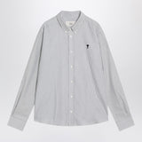 Ami Paris Ami De Coeur striped white shirt