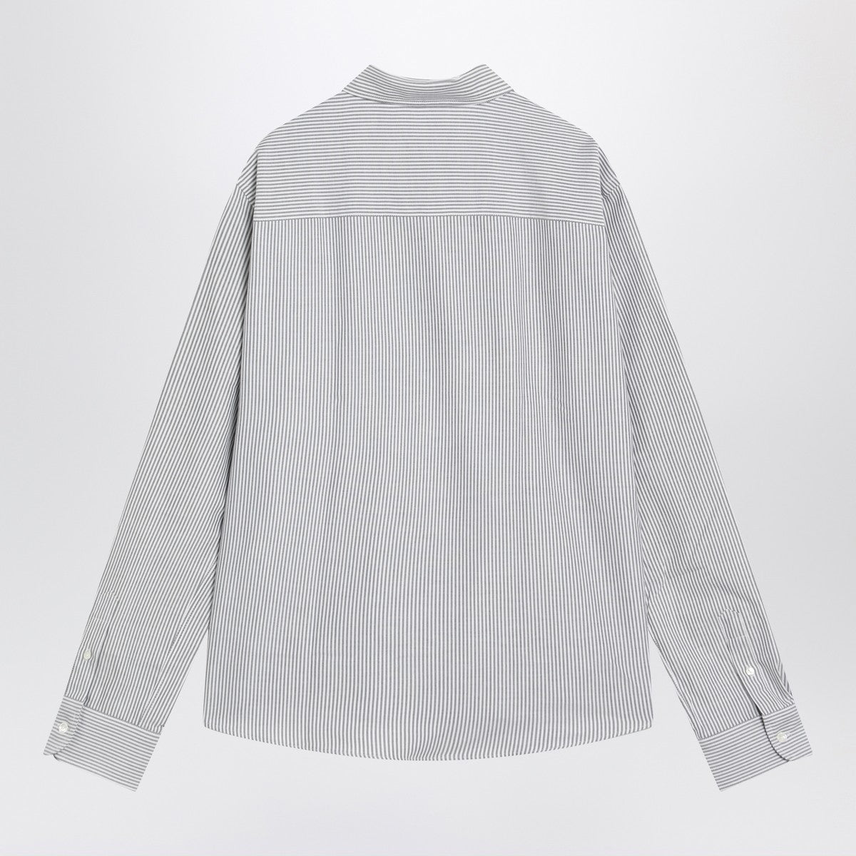 Ami Paris Ami De Coeur striped white shirt