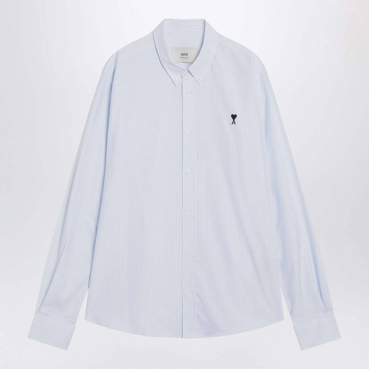 Ami Paris Light blue/white striped shirt Ami De Coeur