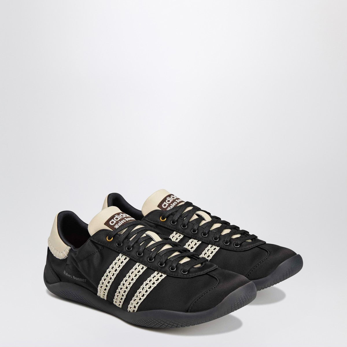 adidas by Wales Bonner Sneaker WB Karintha Lo Satin Core Black/Dark Brown/Cream White