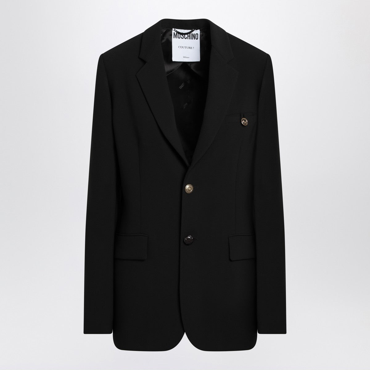 Moschino Black single-breasted jacket