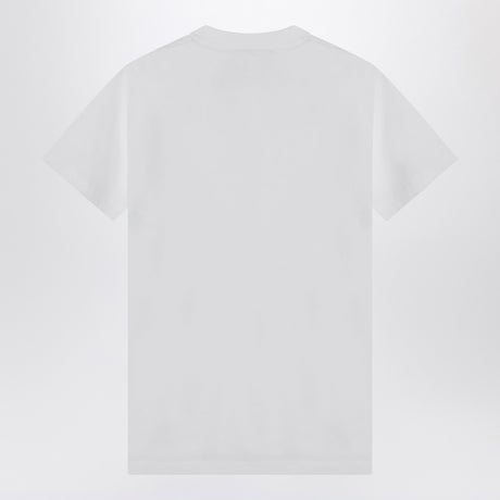 Moschino White cotton T-shirt with logo