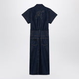 GANNI Blue midi dress in organic denim