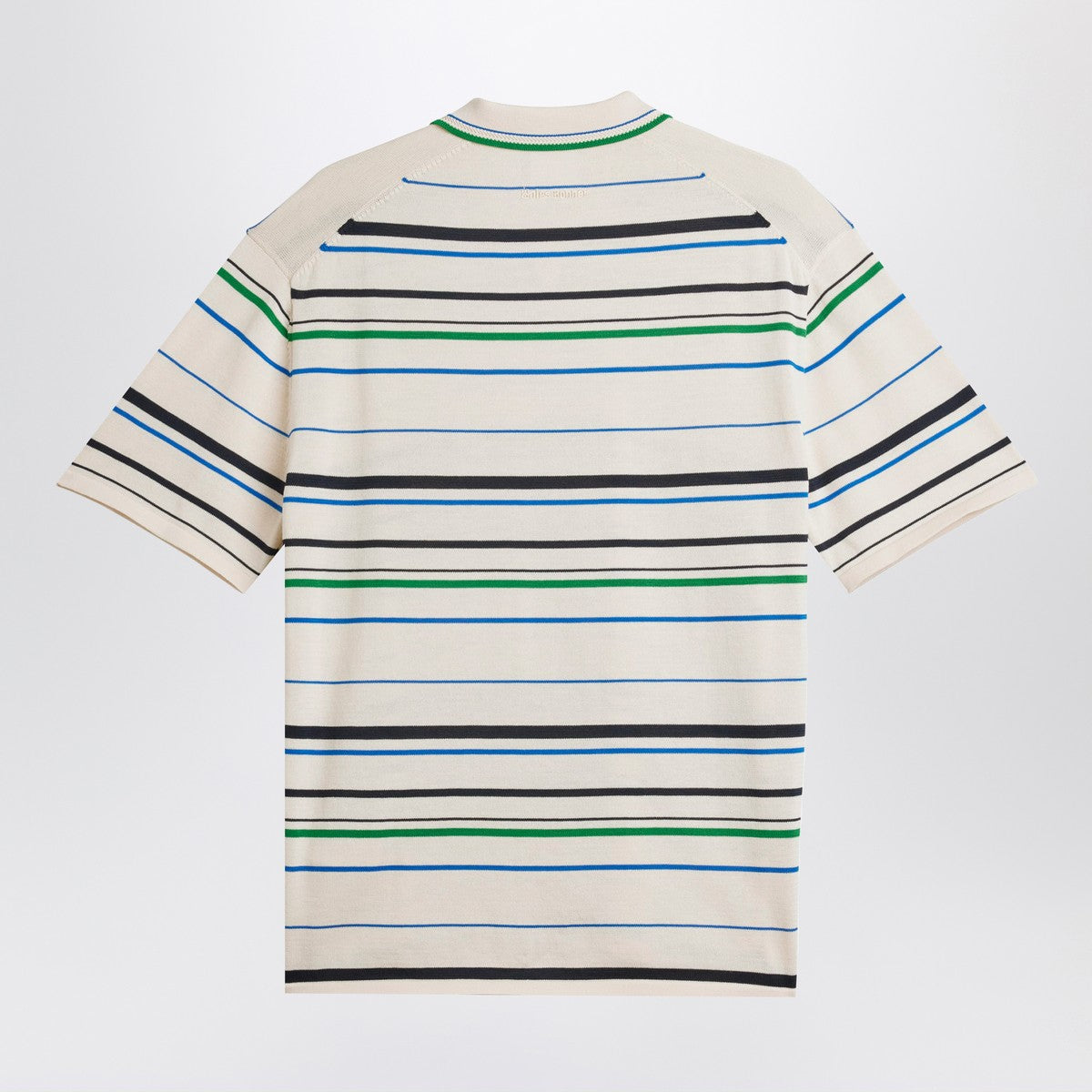 adidas by Wales Bonner White striped polo shirt in cotton blend