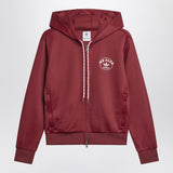 adidas by Wales Bonner Bordeaux hooded sweatshirt in cotton blend