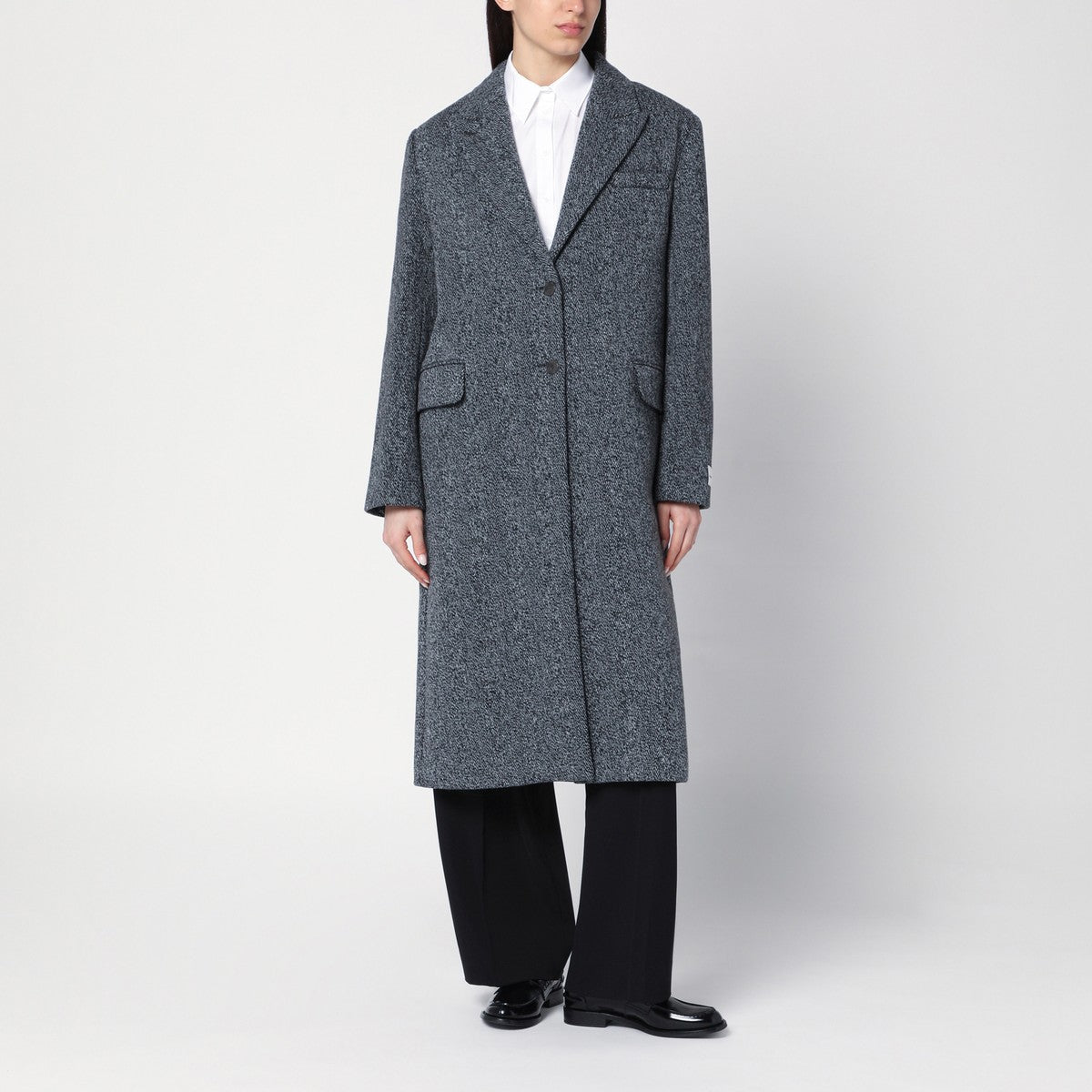 Calvin Klein Single-breasted coat in wool blend