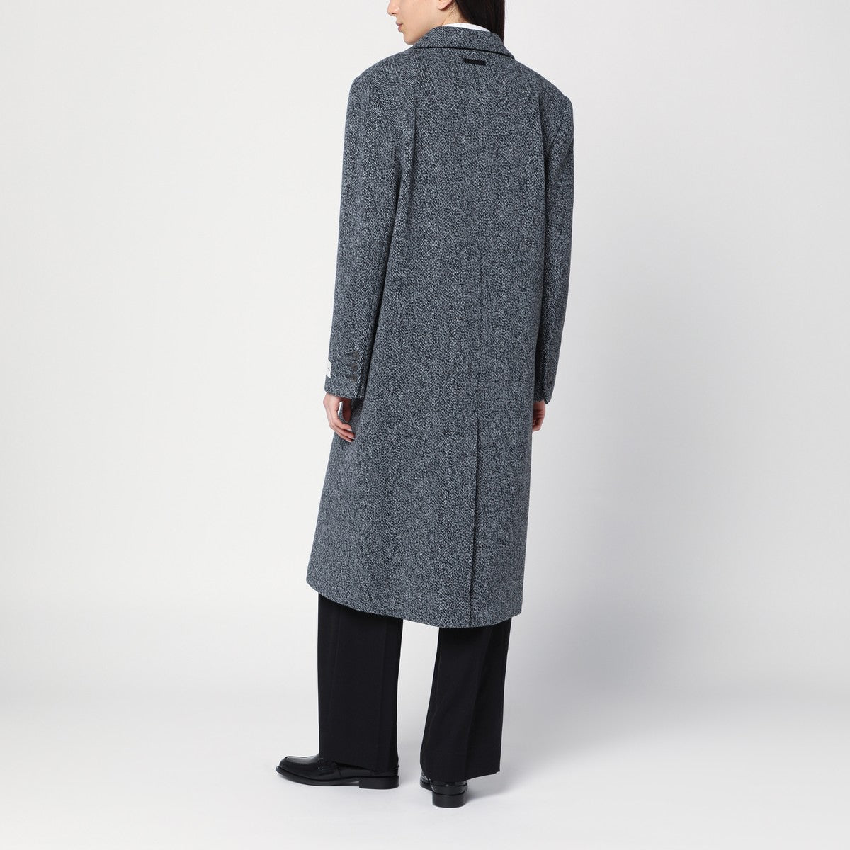 Calvin Klein Single-breasted coat in wool blend
