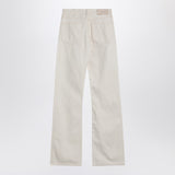 Calvin Klein Relaxed Flared beige jeans in linen blend
