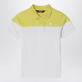 K-Way White/green acacia cotton polo