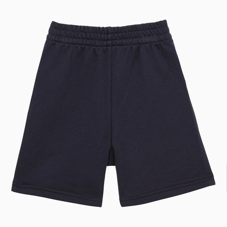 KENZO Navy blue cotton shorts with logo