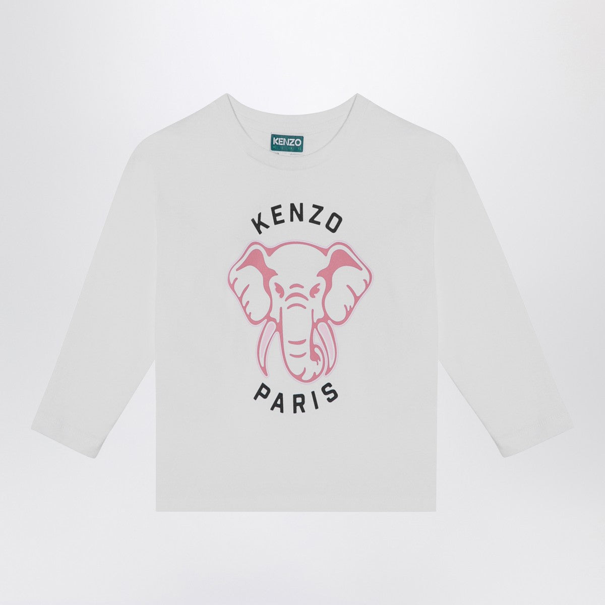 KENZO White cotton T-shirt with logo