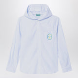 KENZO Hooded striped shirt in cotton