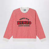 KENZO Red/white striped sweatshirt in cotton
