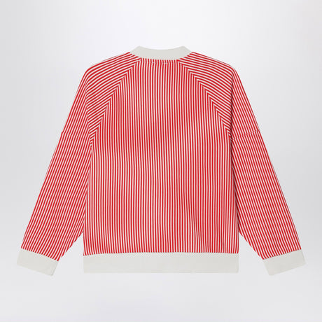 KENZO Red/white striped sweatshirt in cotton