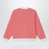 KENZO Red/white striped sweatshirt in cotton