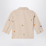 KENZO White/sand striped denim jacket