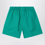 KENZO Green cotton shorts with logo