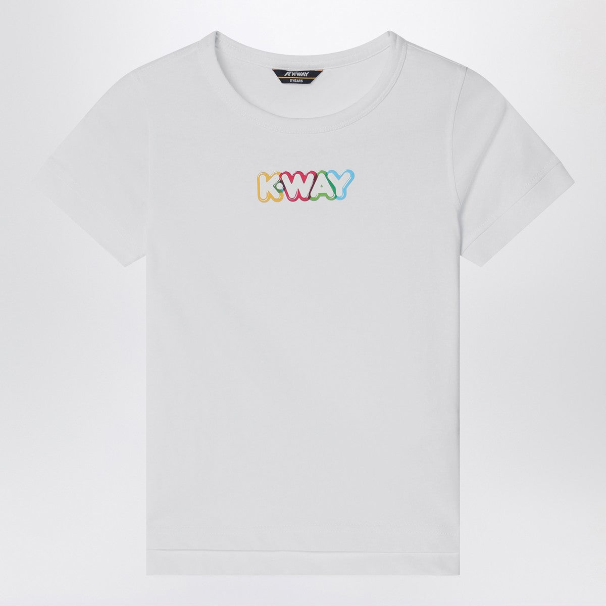 K-Way White Emel t-shirt with logo