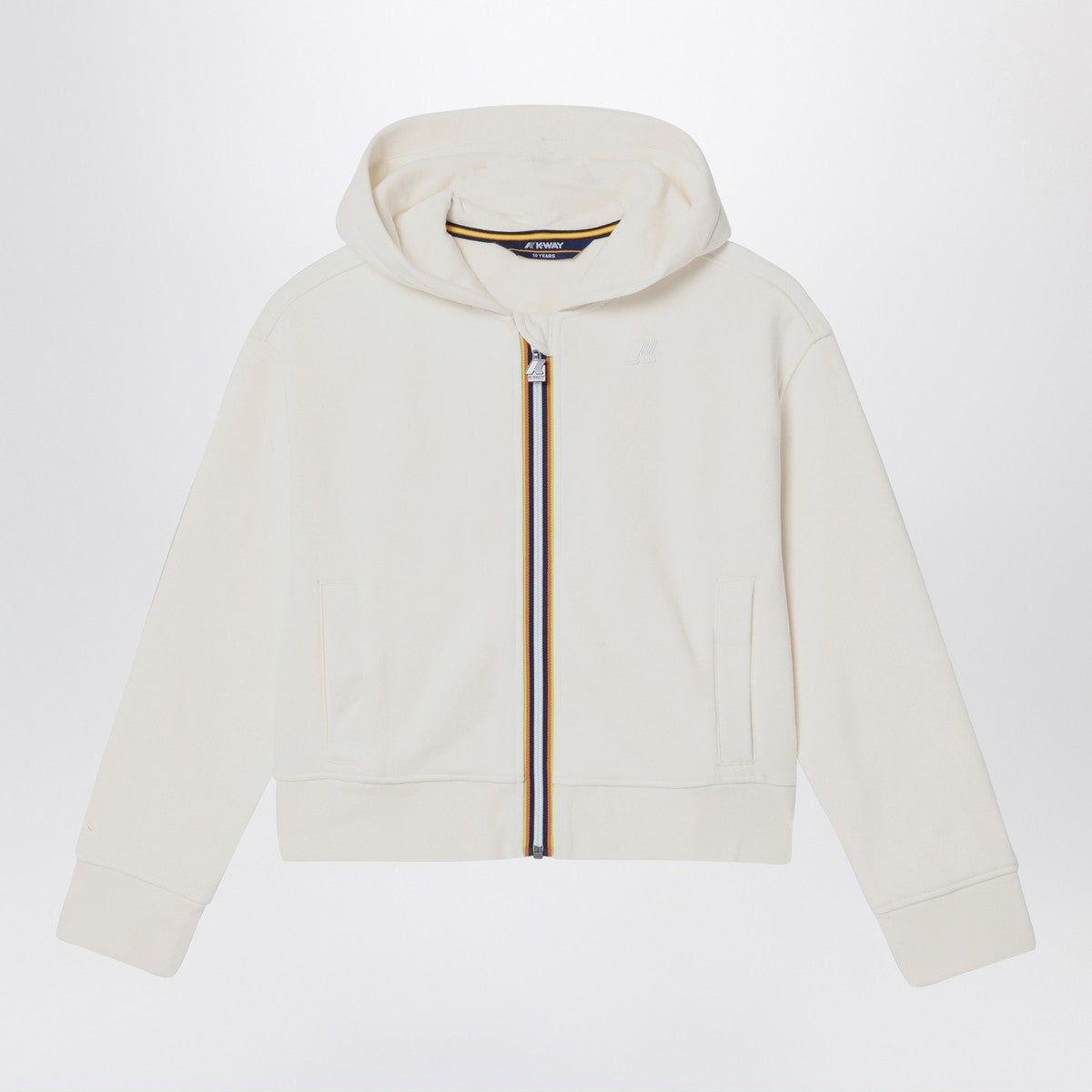 K-Way Divine white hooded sweatshirt