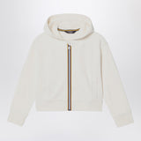 K-Way Divine white hooded sweatshirt