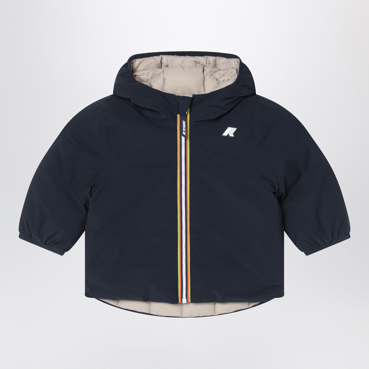 K-Way Reversible Jack Thermo jacket in blue/beige
