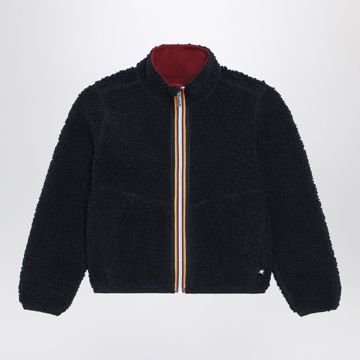 K-Way Pascal reversible sherpa jacket blue/red