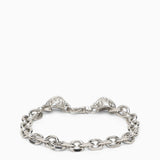 Emanuele Bicocchi Silver 925 skull chain bracelet