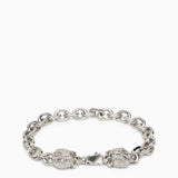 Emanuele Bicocchi Silver 925 skull chain bracelet