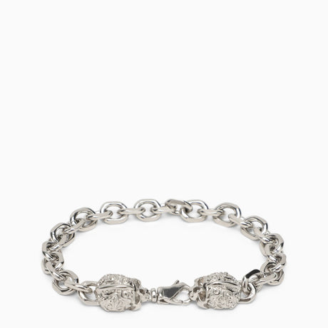 Emanuele Bicocchi Silver 925 skull chain bracelet