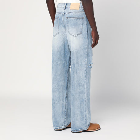Basketcase Gallery Light blue washed jeans with rips