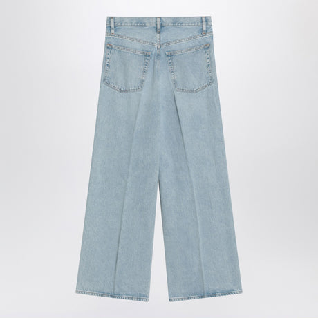 Frame Low Baggy Wide Leg Jeans in Organic Denim