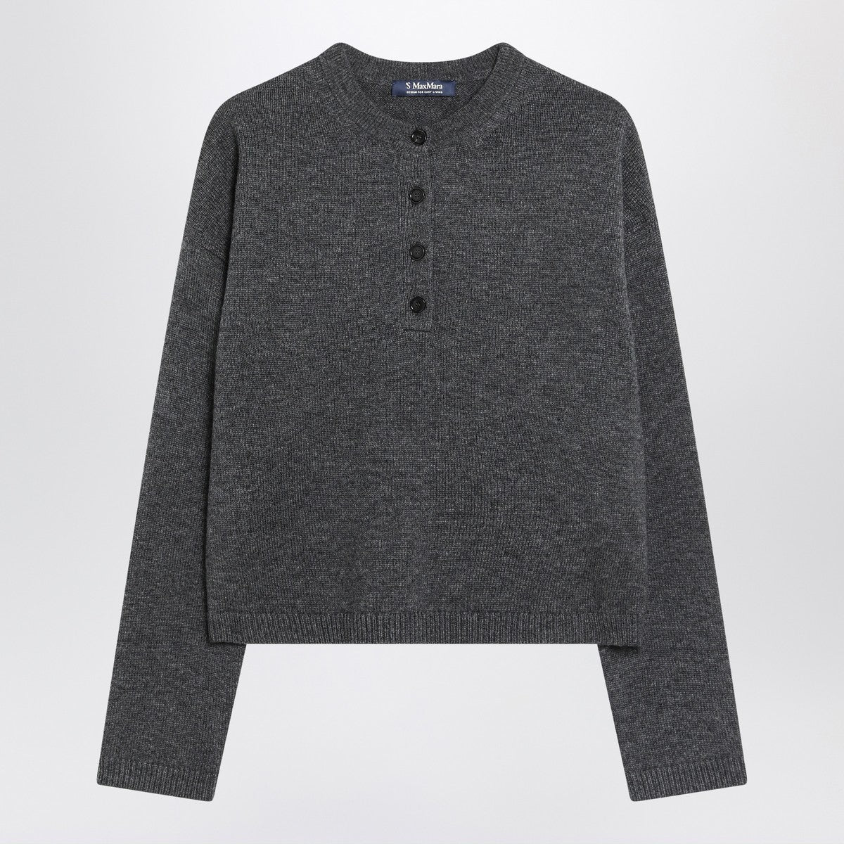 S Max Mara Grey sweater in wool and cashmere