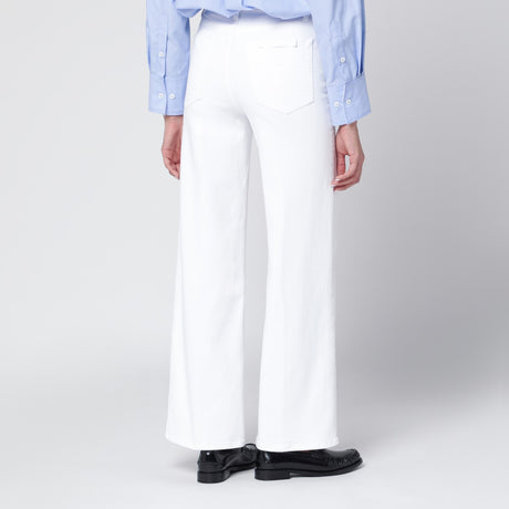 Frame White Slim Palazzo jeans