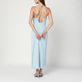 Calvin Klein Light blue slip dress in crêpe