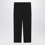 S Max Mara Black slim gabardine trousers