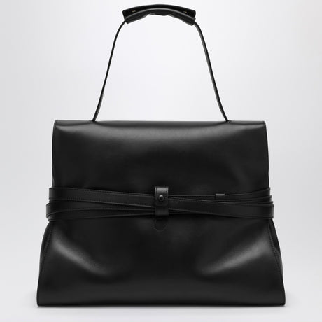 Moschino Large Handbag in Black Leather