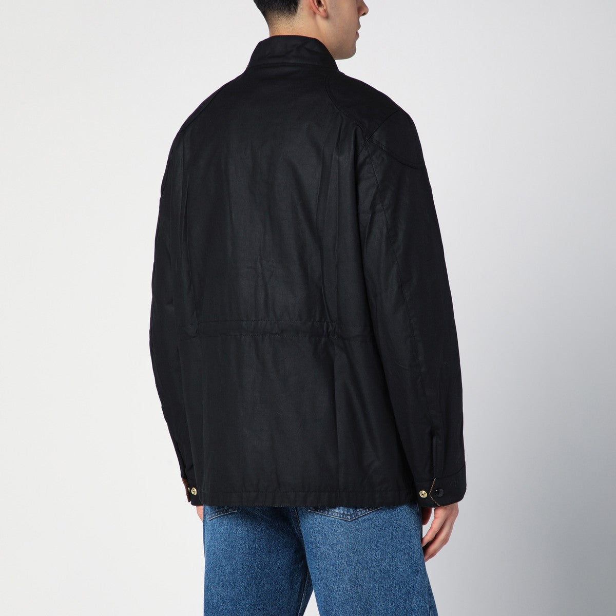 Barbour Black waxed International jacket