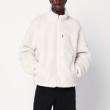 The North Face White zip-up fleece