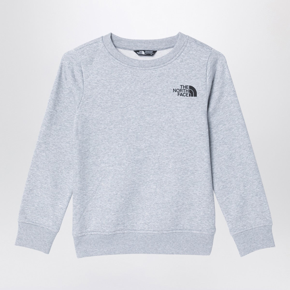The North Face Grey plush cotton sweatshirt