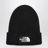 The North Face Black beanie with logo patch