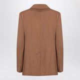 Max Mara Studio Single-breasted jacket in hazelnut colour