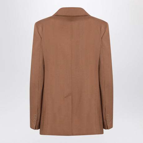 Max Mara Studio Single-breasted jacket in hazelnut colour