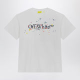 Off White Off-White™ White Big Bookish Splat Logo T-shirt