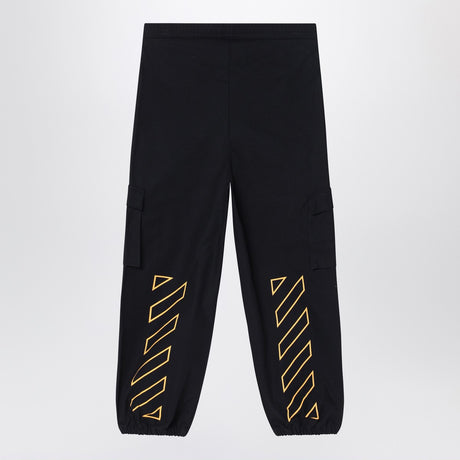 Off White Off-White™ Black jogging trousers with logo