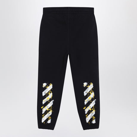 Off White Off-White™ Black Diagonal Splat Logo jogging trousers