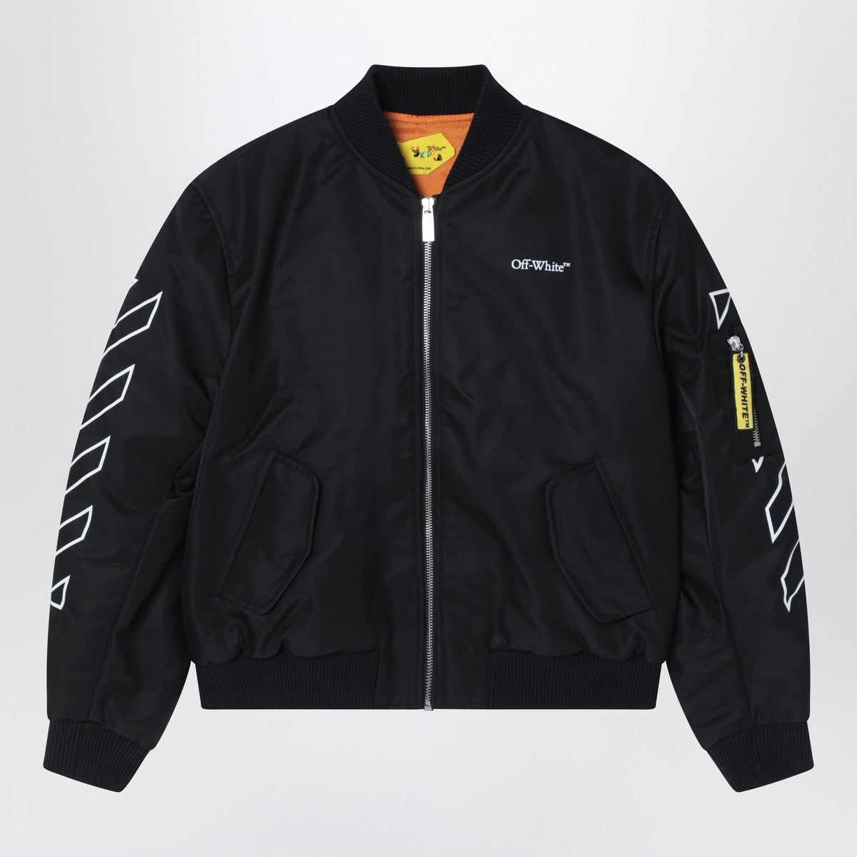 Off White Off-White™ Black Bookish Diagonal bomber jacket
